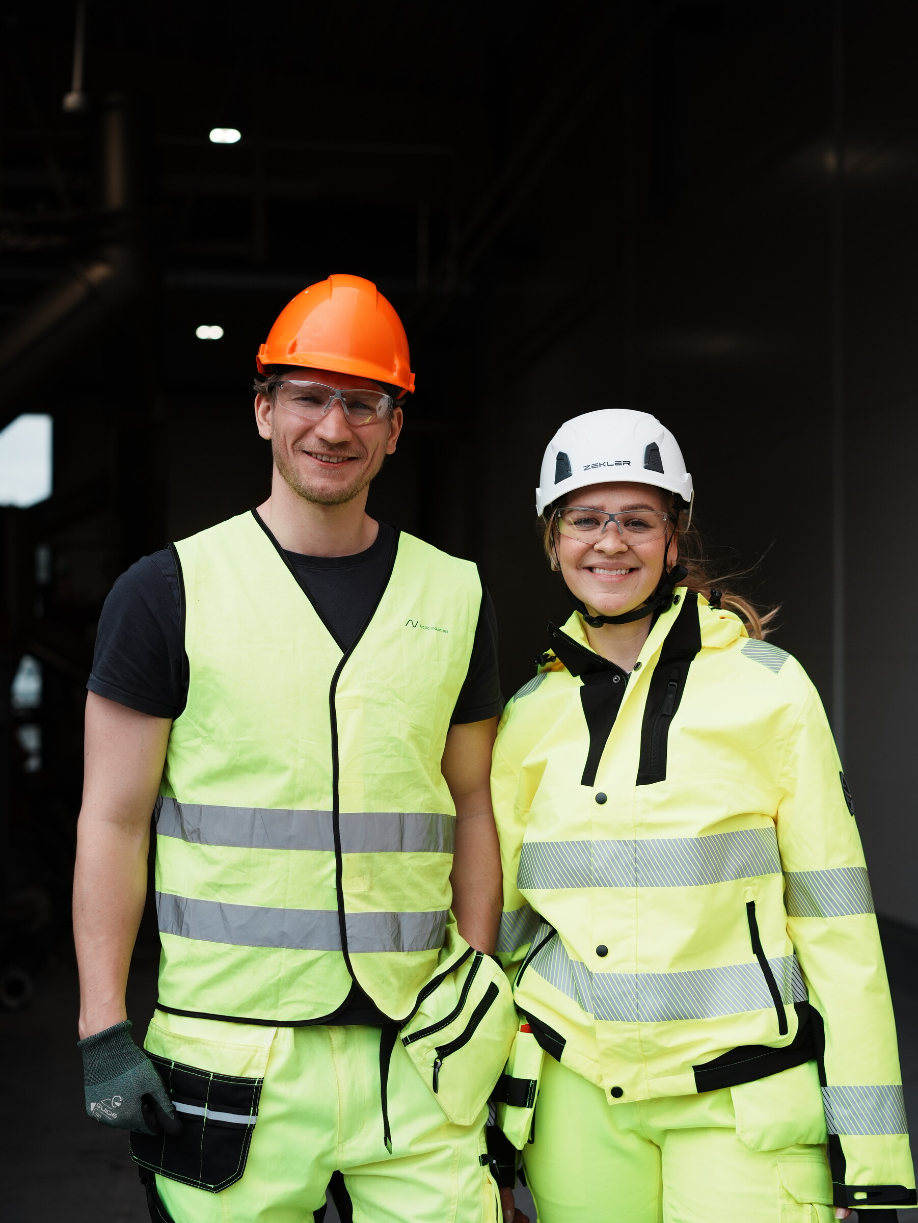 Arctic Industries-teamet på anlegget